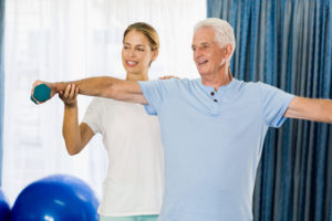 Senior Exercising - home care for the elderly in their own home