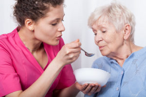 What causes an elderly person to stop eating