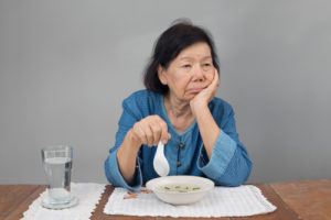 What do you do when an elderly person refuses to eat